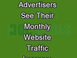 Many “Primary” Cinema Advertisers See Their Monthly Website Traffic Increase When