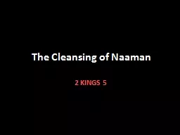 The Cleansing of  Naaman