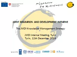 JOINT MIGRATION AND DEVELOPMENT INITIATIVE