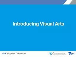 Introducing Visual Arts Victorian Curriculum F–10