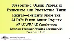 1   Supporting Older People in Exercising and Protecting Their Rights—Insights from