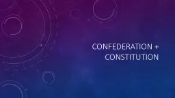 Confederation   Constitution
