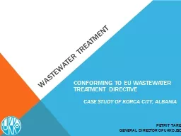 Wastewater treatment Petrit tare