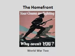 The  Homefront World War Two