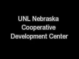 UNL Nebraska Cooperative Development Center