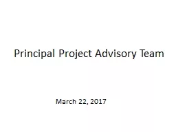 Principal Project Advisory Team