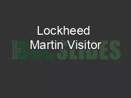 Lockheed Martin Visitor