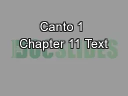 Canto 1 Chapter 11 Text