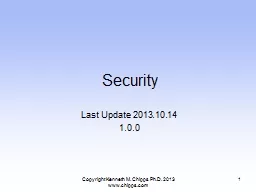 Security Last Update 2013.10.14
