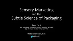 Sensory Marketing  and the
