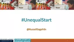 1 # UnequalStart @ RussellSageFdn