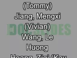 NYSE:SKX Jiaqi  (Tommy) Jiang, Mengxi (Vivian) Wang, Le Huong Hoang, Ziqi (Kay