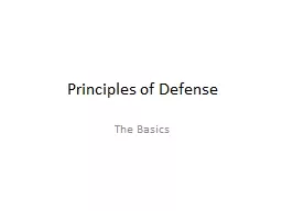 Principles of Defense The Basics