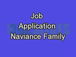 Job Application Naviance Family