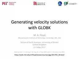 Generating velocity solutions with