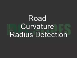Road Curvature Radius Detection