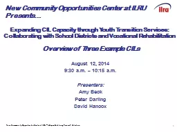 Expanding CIL Capacity through Youth Transition Services: Collaborating with School Districts