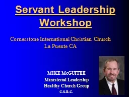 Servant Leadership Workshop