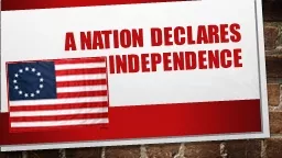 A Nation declares independence