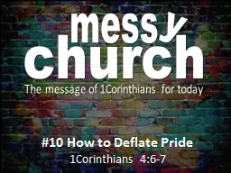 church The message of 1Corinthians for today