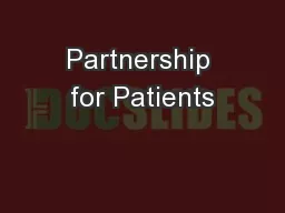 Partnership for Patients