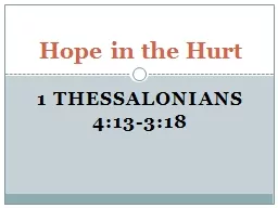 1 Thessalonians  4:13-3:18
