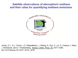 Satellite observations of atmospheric methane