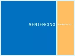 Chapter 11 Sentencing Sentence