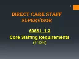 Direct Care Staff Supervisor