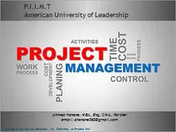 P.I.I.M.T American University of Leadership