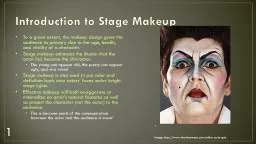 Introduction to Stage Makeup