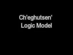 Ch’eghutsen’ Logic Model