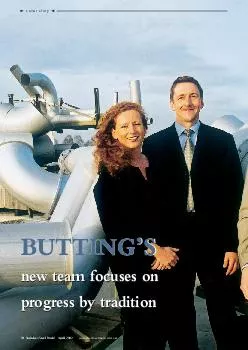 cover story BUTTINGS new team focuses on progress by t