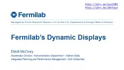 Fermilab’s Dynamic Displays