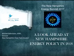 The New Hampshire  Energy Summit 2017