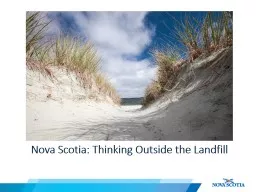 Nova Scotia: Thinking Outside the Landfill