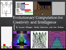 Evolutionary Computation for Creativity and Intelligence