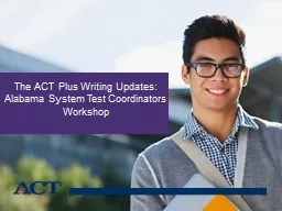 The ACT Plus Writing Updates: