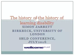 Simon Jarrett Birkbeck, University of London