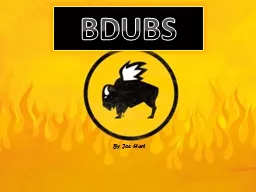 BDUBS By Joe Hart Company Description