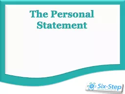 The  Personal Statement