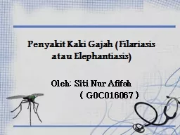 Penyakit  Kaki Gajah ( Filariasis