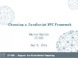 Choosing a JavaScript MVC Framework