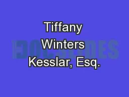 Tiffany Winters Kesslar, Esq.