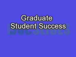 Graduate Student Success