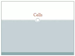 Cells Levels of cellular organization