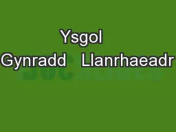 Ysgol   Gynradd   Llanrhaeadr