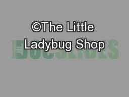 ©The Little Ladybug Shop
