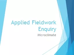 Applied Fieldwork Enquiry