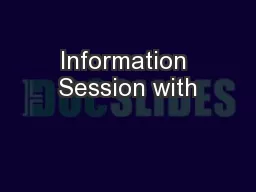 Information Session with